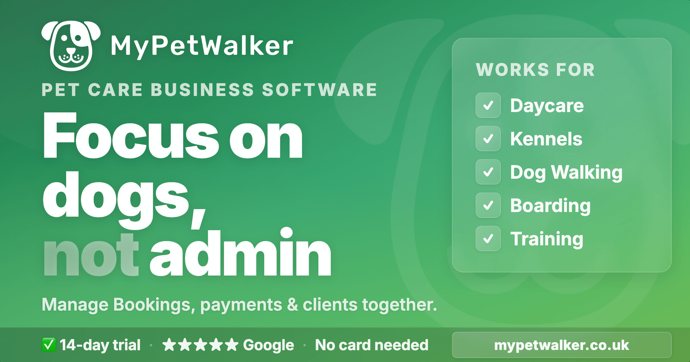 Photograph for My Pet Walker APP, Software Development and Digital Platforms business in Manchester